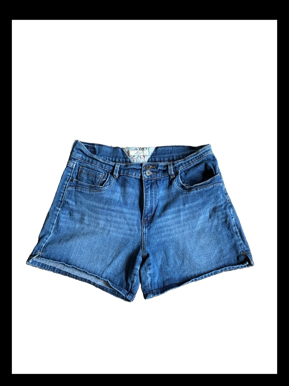 Levi's Blue High-Rise Denim Shorts